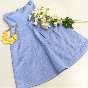 J. Crew blue strapless sundress